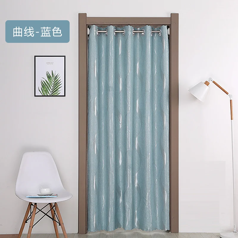 Grommet Blackout Jacquard Curtain Window Treatments Doorway Curtain Room Darkening Thermal Insulated Blackout Curtains for Doors