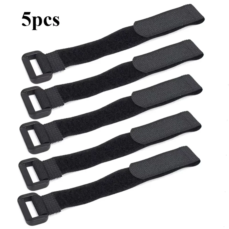 5PCS Bicycle Handlebar Straps Universal Nylon Sticky Ties for Flashlight Gear Cycling Tie Rope