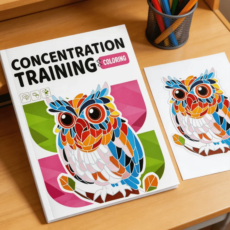 Children's Fun Coloring Drawing Book, Interactive Activity Drawing Book Filled with Corresponding Colors Through Digital Prompts