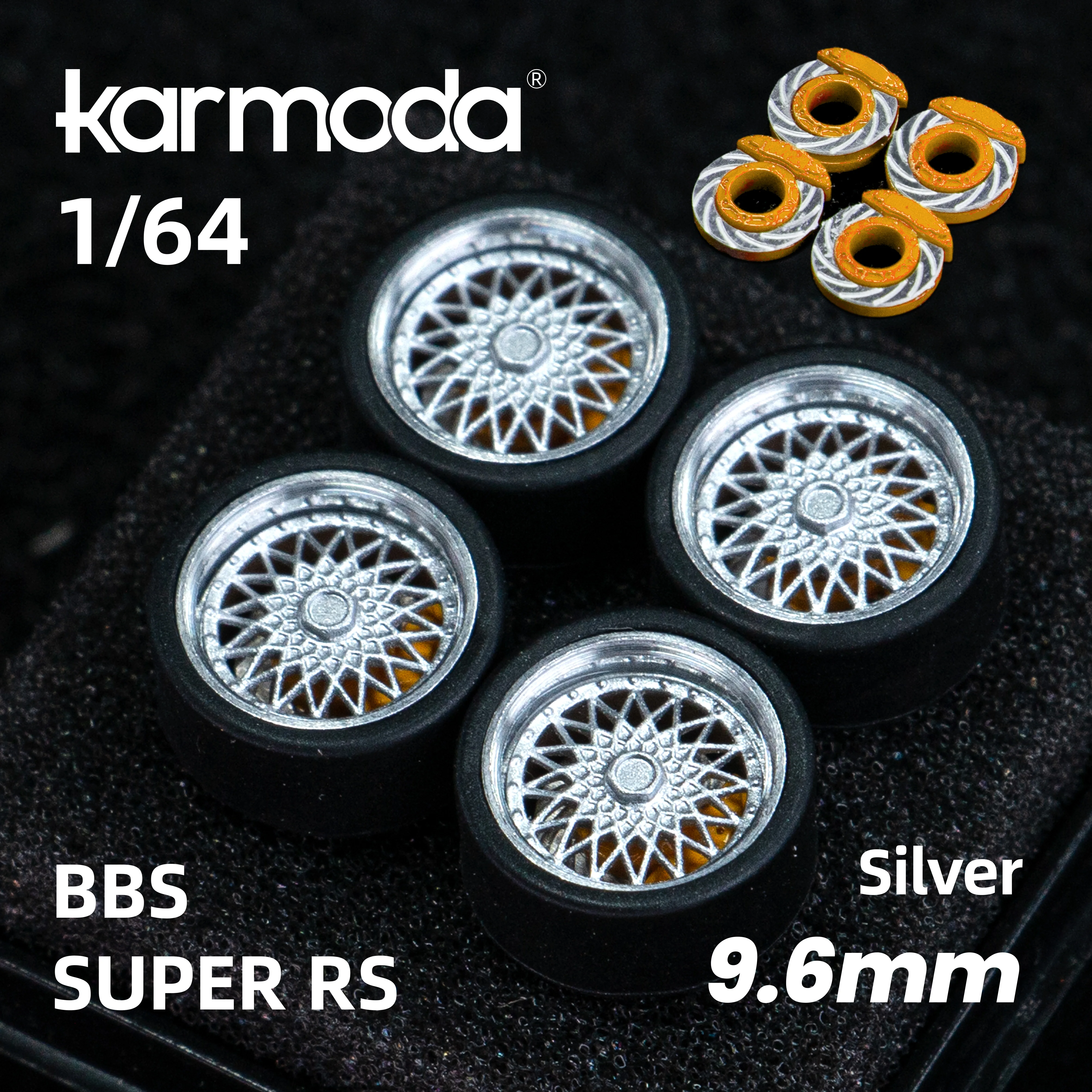 �y�Z�[�����zKarmoda 1:64 BBS RS �z�C�[���n�u���f���́A�z�b�g�E�B�[�� MINIGT �̃S���^�C���i10.6mm�j�ɓK���Ă��܂��B