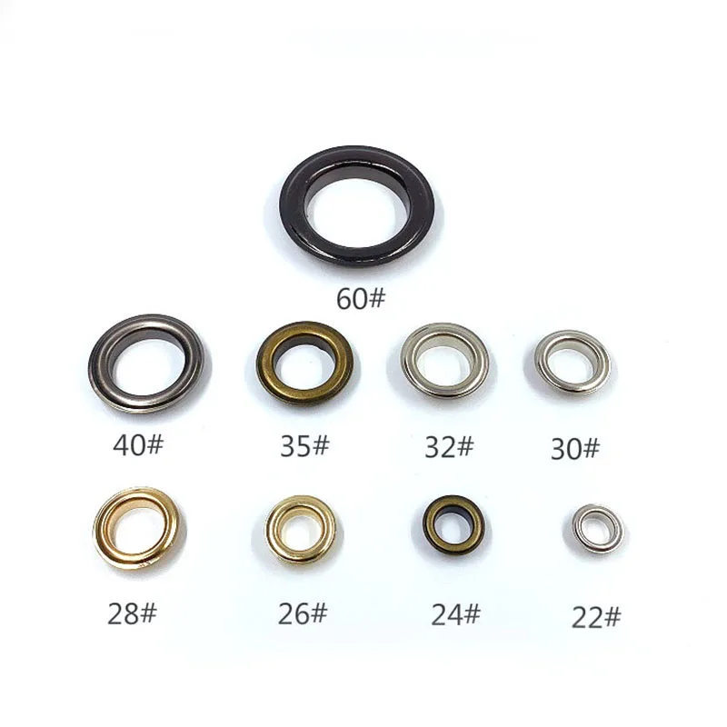 

6mm-14mm Metal Eyelets with Grommet for Leathercraft DIY Scrapbooking Shoe Belt Cap Bag Tag Clothes Backpack Accessories