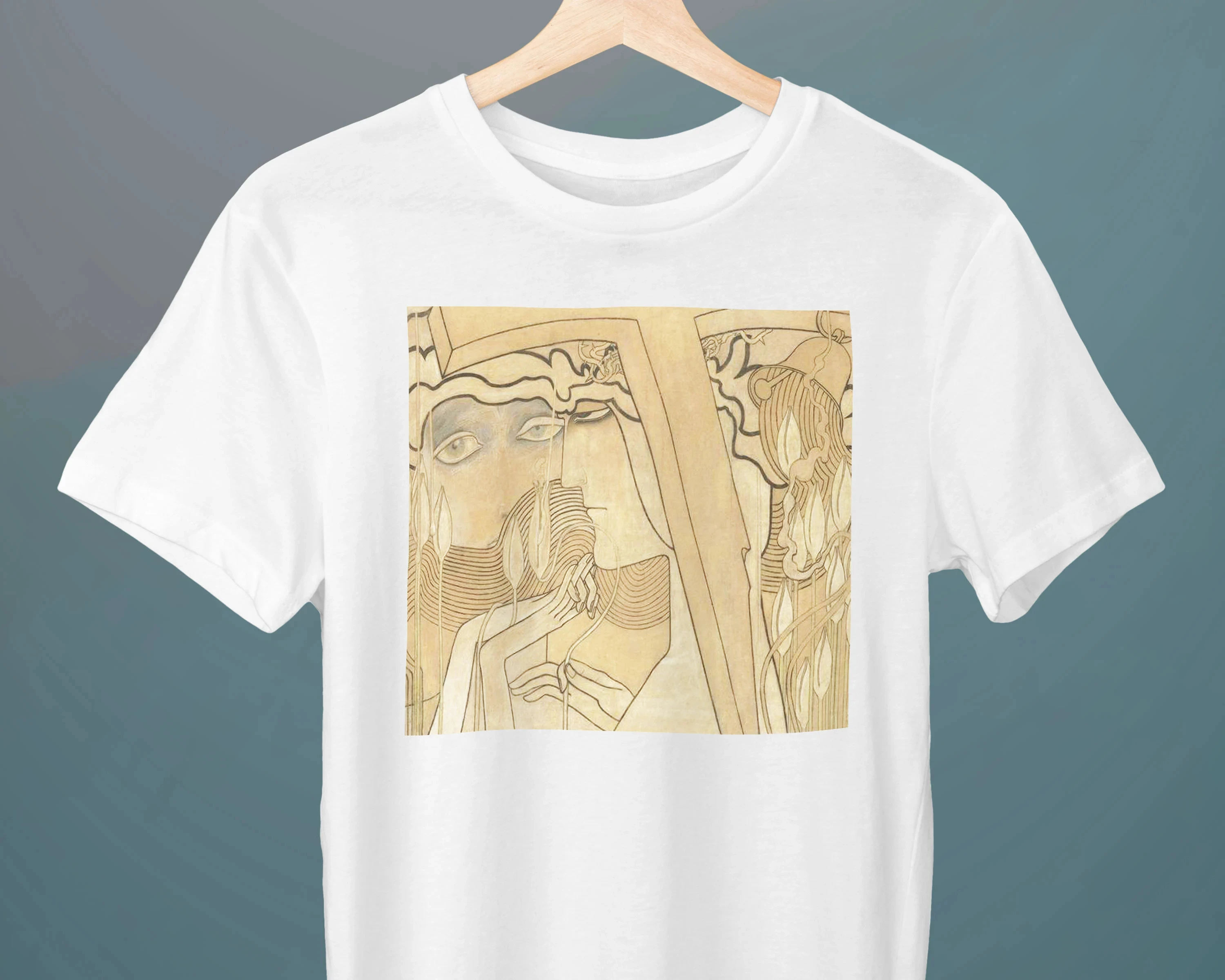 

Футболка унисекс The Desire and The Satisfaction Jan Toorop, художественная футболка, подарок с символизмом для нее, подарок для него, подарок для любителя искусства, мужская футболка