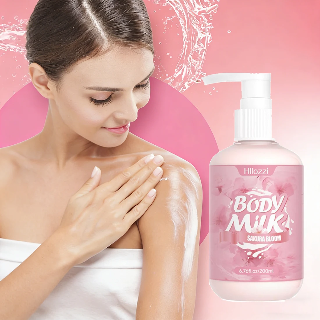 Duftende Körperlotion für Frauen, tiefenwirksame Feuchtigkeitscreme, langanhaltender Duft mit Kirschblüten-, Vanille- und Rosennoten.