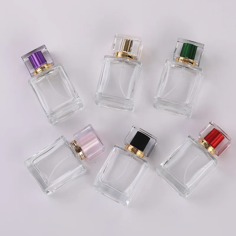 1 Packung hochwertiger Parfüm-Unterabfüllungsglas, transparent, leere Flaschenspray, 50 ml, Ersatz-Reisekosmetik