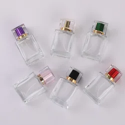 1 pack of high-end perfume sub-bottling glass transparent empty bottle spray 50ml replacement travel cosmetics