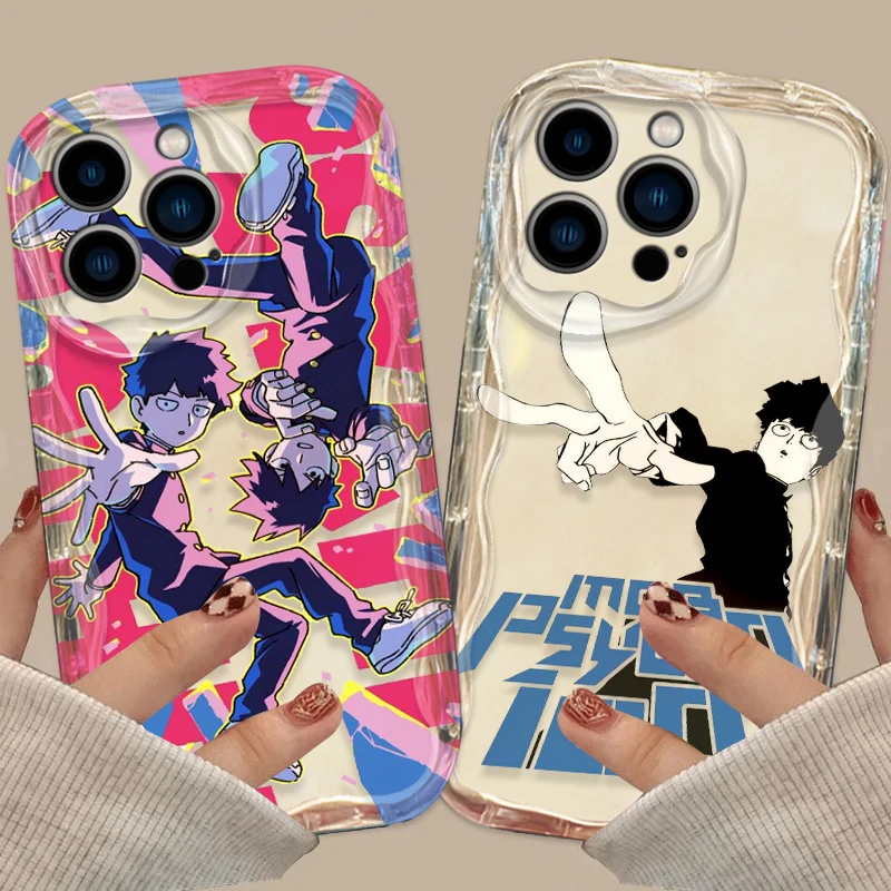 Mob Psycho 100 Comics Cover For Apple iPhone 15 14 13 12 11 Pro X XR XS Max Plus 8 7 Plus SE Wave Oil Phone Case