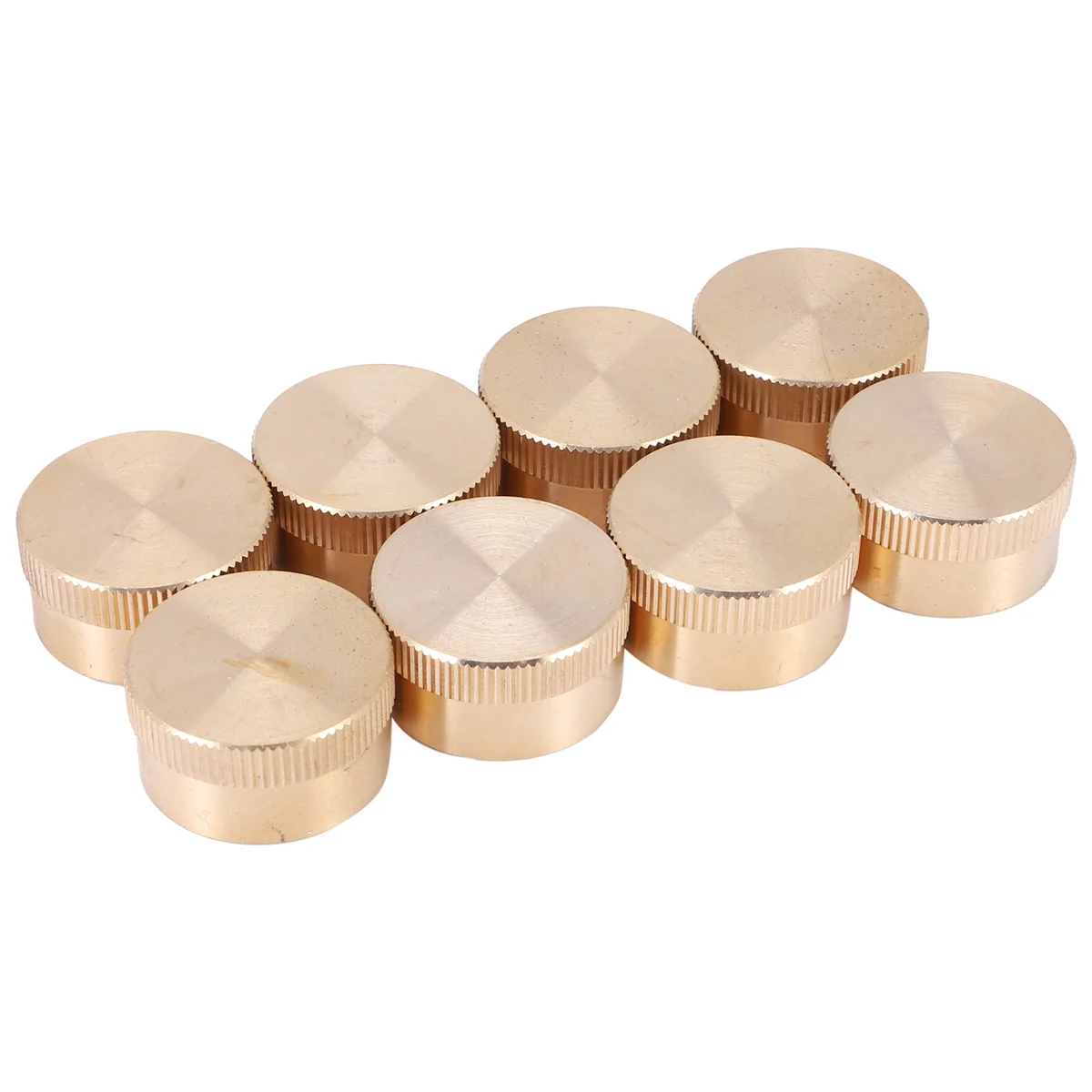 SMIEA 8 tapas de botellas de propano de latón macizo adecuadas para todos los cilindros de tanque de recarga de gas de 1LB tapa protectora sellada para estufa al aire libre