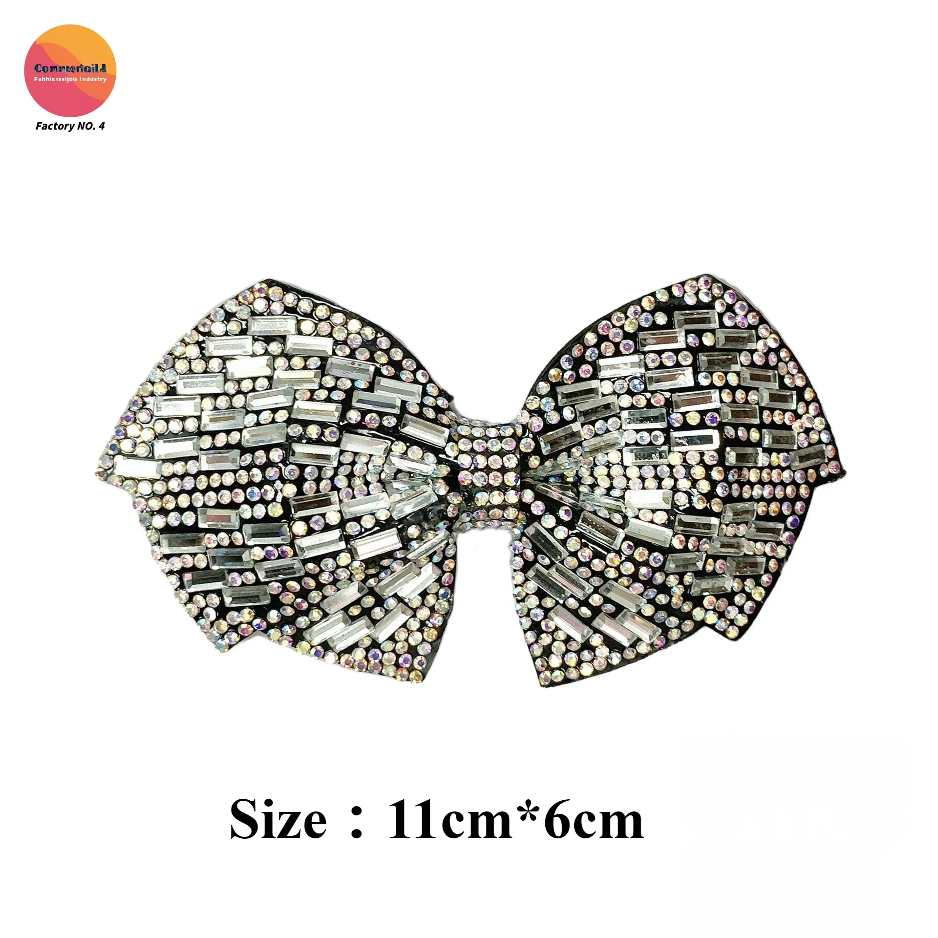 موضة جديدة خفيفة فاخرة وارن الملاك فراشة اليدوية حبة القماش ملصق فستان صيني القوس الملحقات