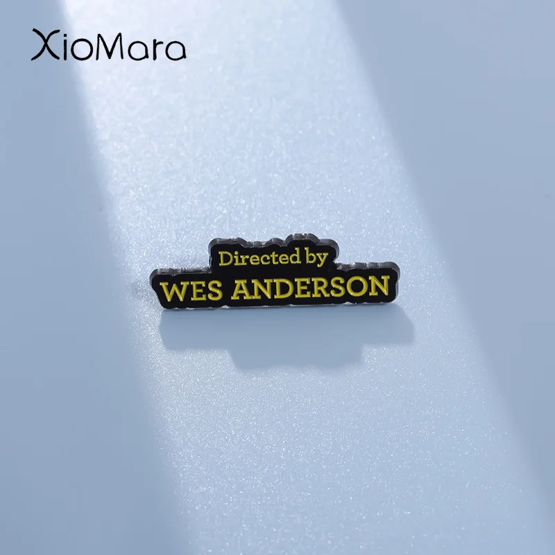 Cinema Movies Enamel Pins Custom Directed by WES ANDERSON Brooches Lapel Badges Jewelry Gift for Fans Friends