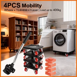 Furniture Mover Tool Set 880LB Heavy Duty Furniture Lifter Labor-Saving Appliance Mover Sliders Safe Large Furniture Roller
