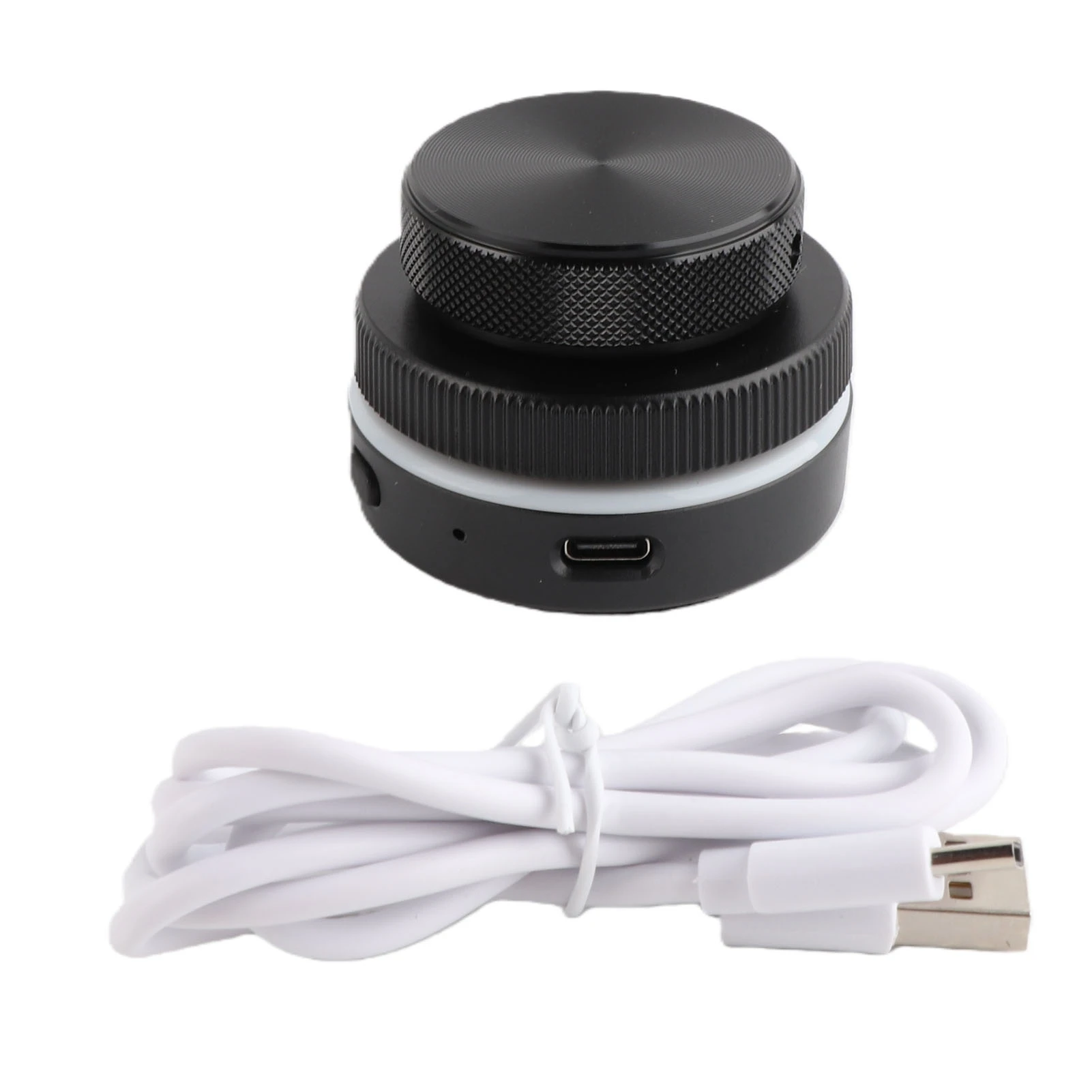 Customizable Knob Controller 2.4G BT USB C Connection Volume Control Knob with RGB Light for PC Phone Tablet Laptop