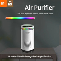 Xiaomi Youpin Portable Air Purifier Car Negative Ion Low Noise Touch Control Deodorizer Dust Formaldehyde Smoke Air Freshening