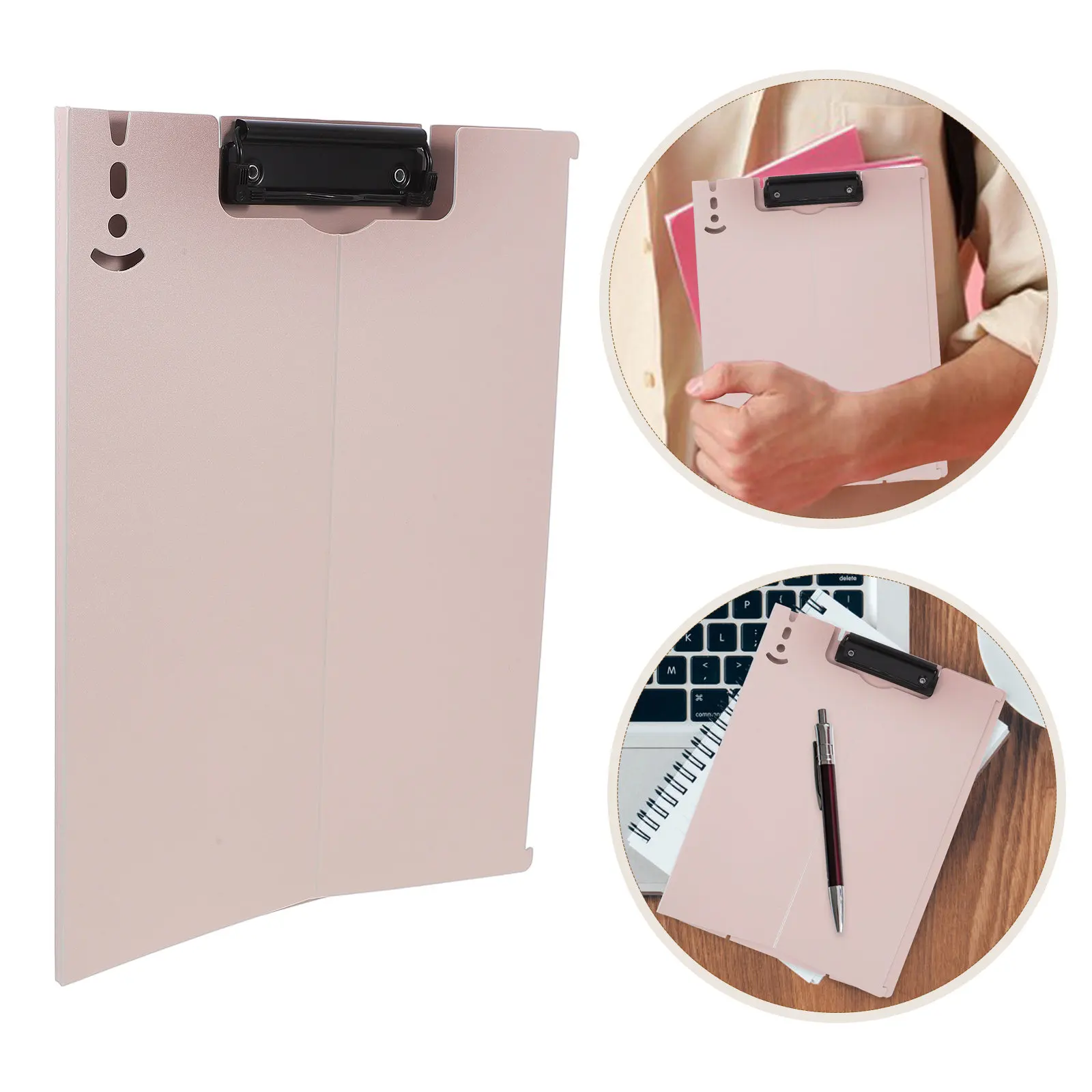 

Foldable Multi-Function Clipboard for Kitchen Recipe Storage Office Writing Board Portable Document Organizer Sturdy PP Material