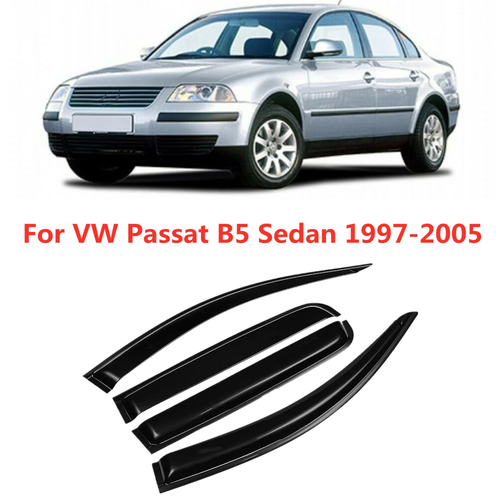 

For VW Passat B5 Sedan 1997-2005 Cars Accessories Window Visors Rain Sun Guard Vent Wind Deflector Weathershield Moulding Trim