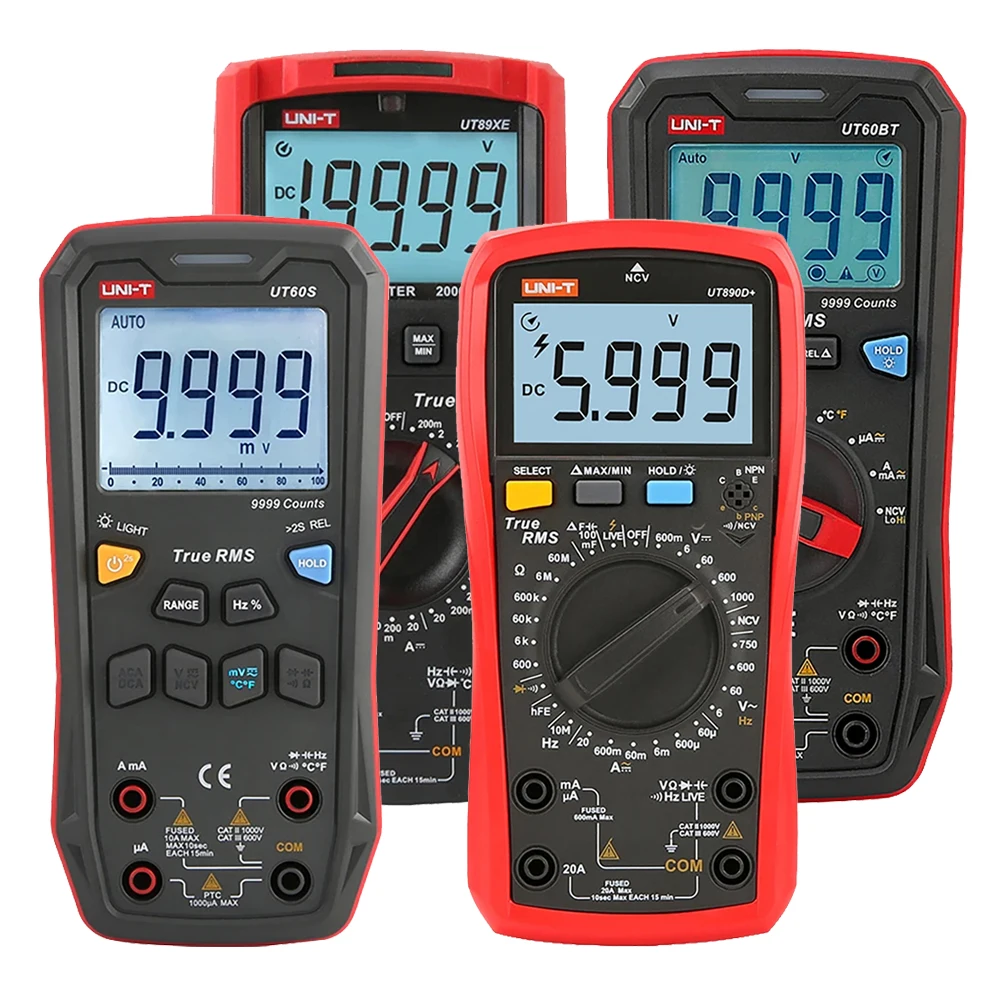 UNI-T UT89X UT89XE UT60S UT60BT UT890C UT890D Plus Multimeter Digital Professional Electric Multitester Smart Ammeter Voltmeter