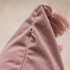 Decorative pillow covers with handcrafted tassels, cute boho style, soft velvet, sofa and car, home decoration, 17.7 10 Main Sales Boho Pillow Cover - №10