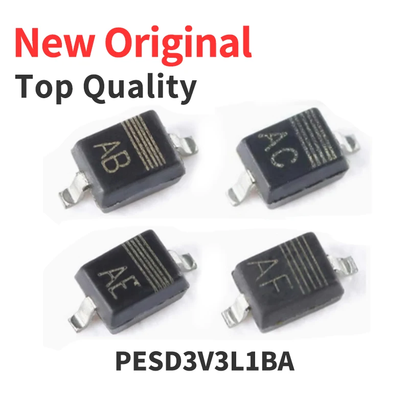 100 Pieces PESD3V3L1BA PESD5V0L1BA PESD12VL1BA PESD15VL1BA PESD24VL1BA SOD-323 New Original