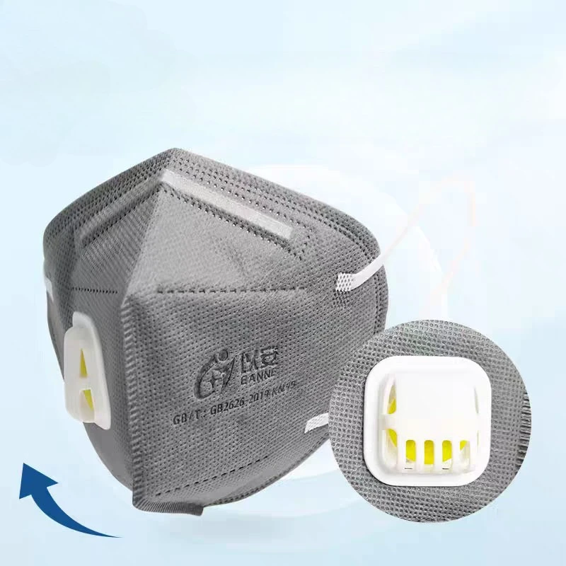 Activated Carbon KN95 Mask Dustproof Odor-proof Formaldehyde Protection for Renovations Welding Grinding with Breathing Valve