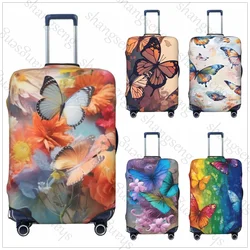 Rainbow Butterfly Thicken Luggage Cover Elasticity Trolley dust cover Suitcase Protection Cover Suitcase Case Accessories