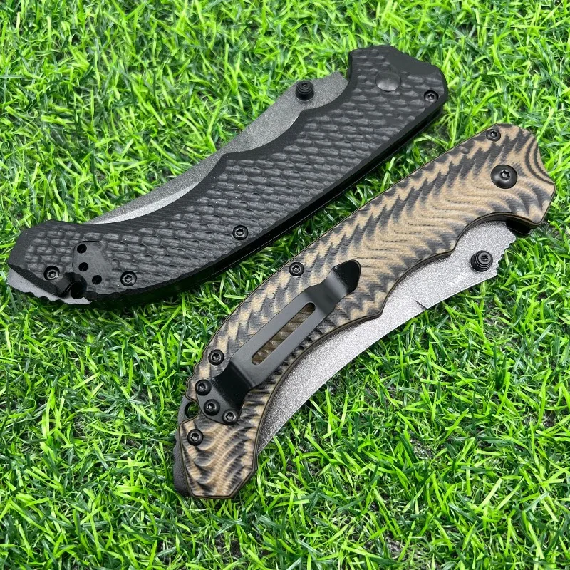 BM-865 Folding Knife Double Color G10 Brass Ball Bearing Folding Knife Household Peeling Fruit and Vegetable Knife