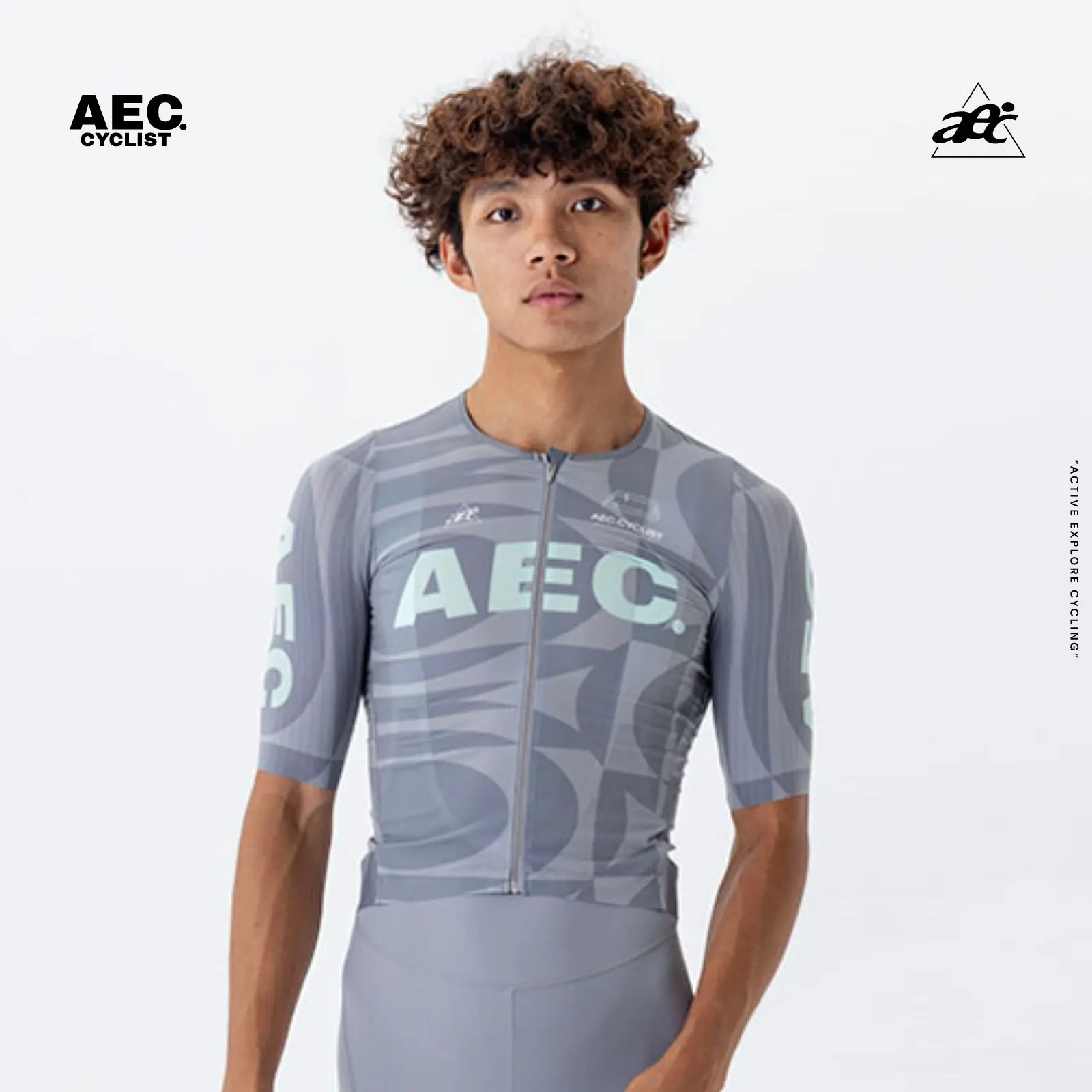 

aec Men's Short Sleeve Cycling Jersey | Race Series | 2025 Lightweight Quick-Dry Breathable Road Bike Top