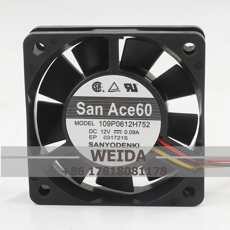 

Оригинальный японский Sanyo 24 В 48 В постоянного тока 12 В 0,09 А AC EC 6015 60X60X15 мм 6 см преобразователь частоты трехпроводной 109P0612H752 охлаждающий вентилятор