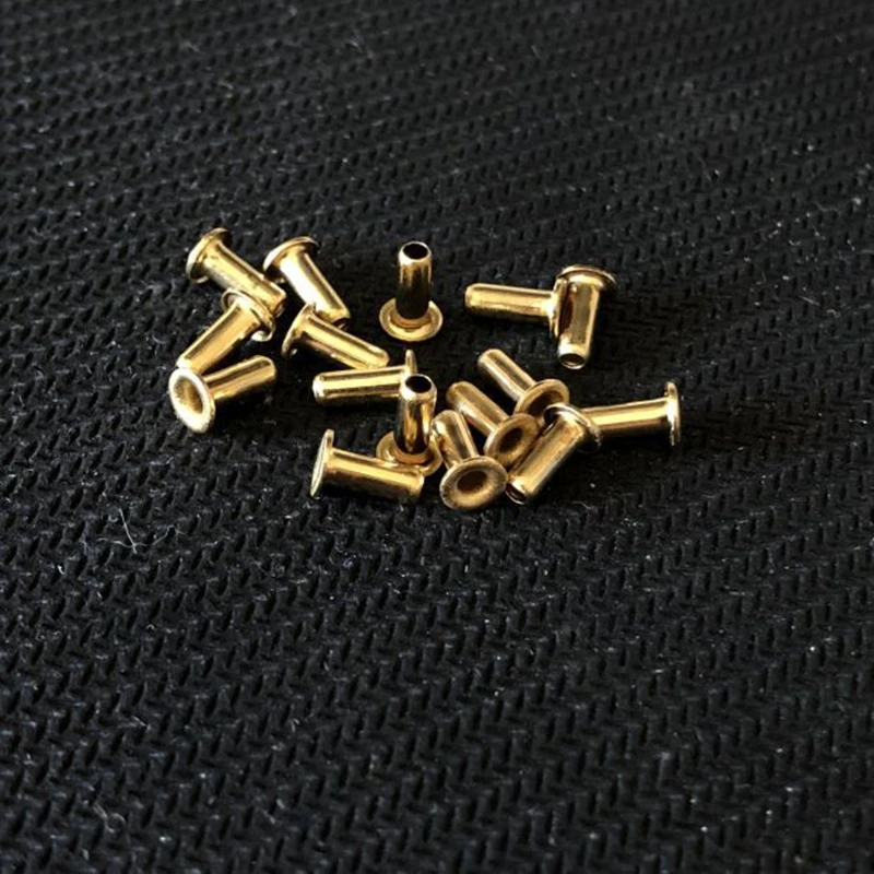 10pcs Brass Copper Hollow Rivet Suitable For Zippo Steel Wheel Universal Repair Accessories Lighter Inner Liner Parts Dia 2.3mm