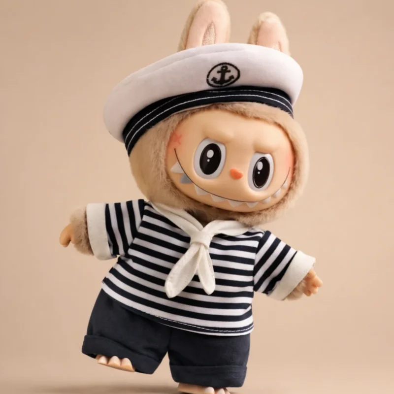 POP MART LABUBU The Monsters Devliegende Series Sailor LABUBU Vinyl Plush Blind Box Guess Bag Mystery Box Toys Doll Cute Anime