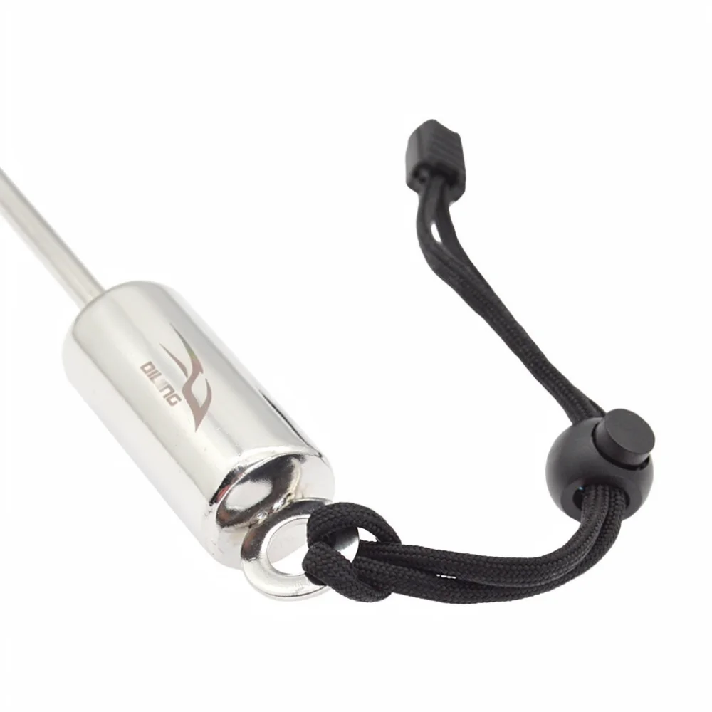 For Keep Diving Stainless Steel Underwater Tank Banger Pointer Stick Signal Tool With Measuring Scale And Wrist Lanyard