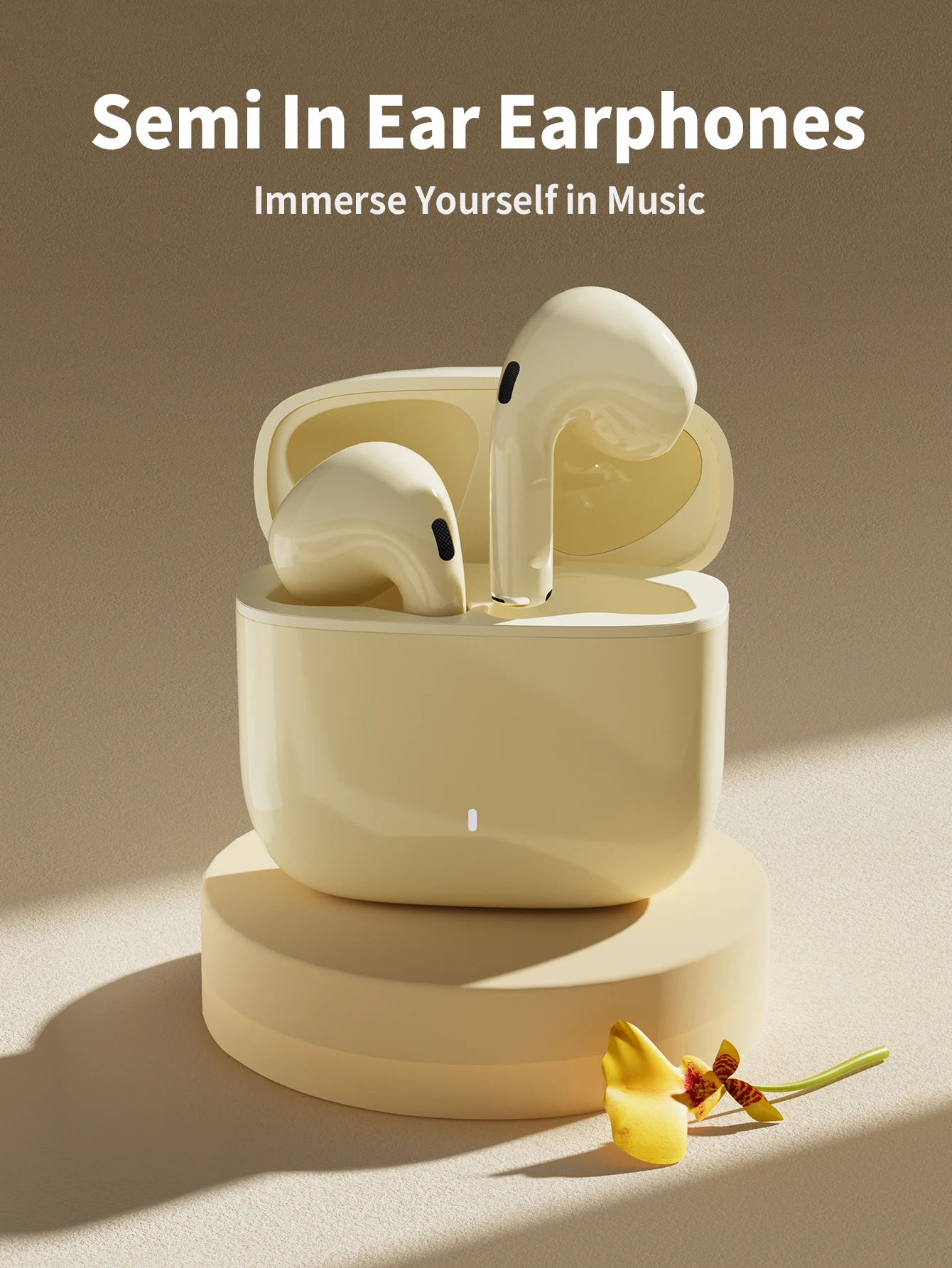 TWS Earphone Wireless Bluetooth 5.3 Headphone Mic Waterproof Sport Headsets Noise Reduction Earbuds