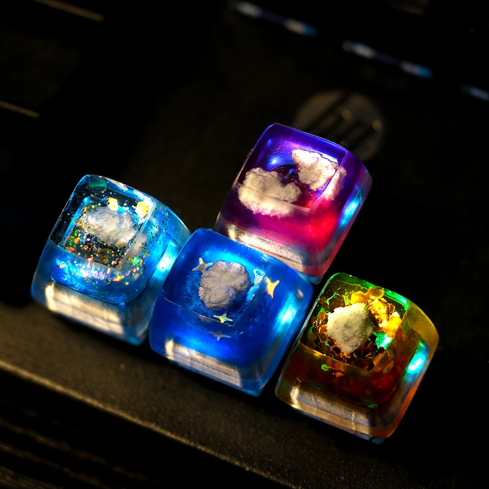 

OEM R4 ESC Resin Keycaps Cross Axis Switch Mechanical Gaming Keyboard Handmade Backlit Key Caps