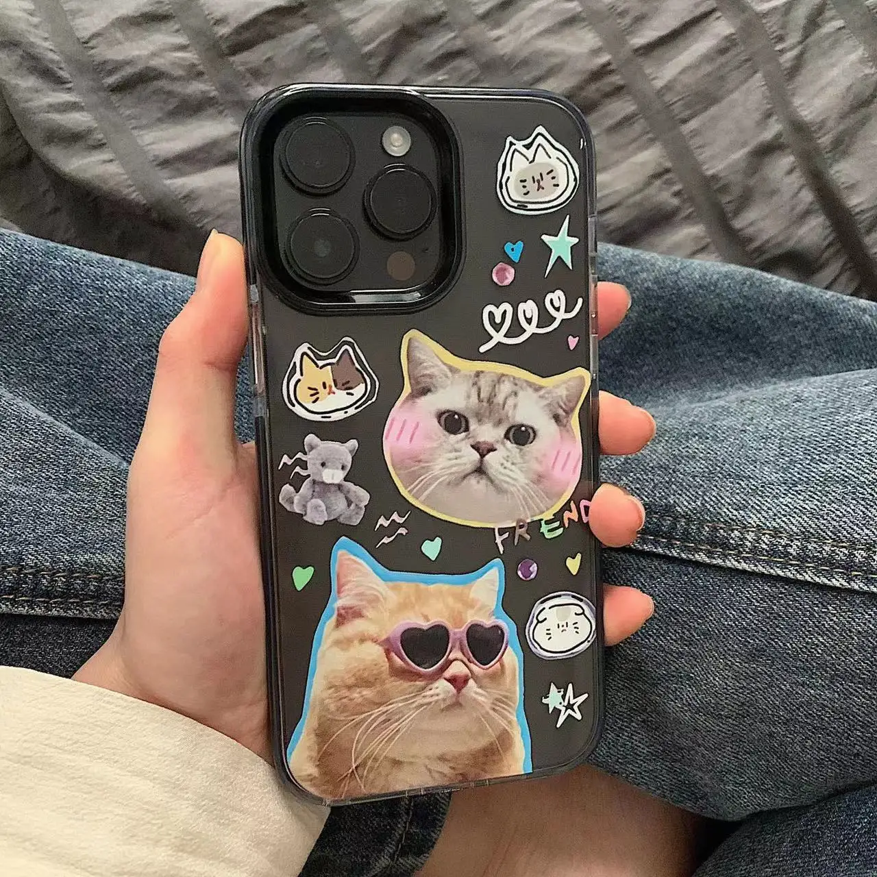 Selfie Pets Dog Cat Impact Clear Phone Case For iPhone16 15Pro 14 13Mini 12 11 XR 78 14PLUS SE Xsmax Soft Cover Shell Protection