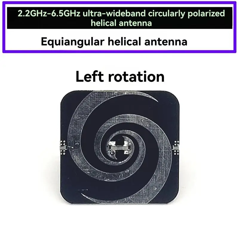 【A69Z】Circularly Polarized UWB Ultra-Wideband Helical Antenna 2.2Ghz- 6.2Ghz Low Dispersion External Thread Internal Hole