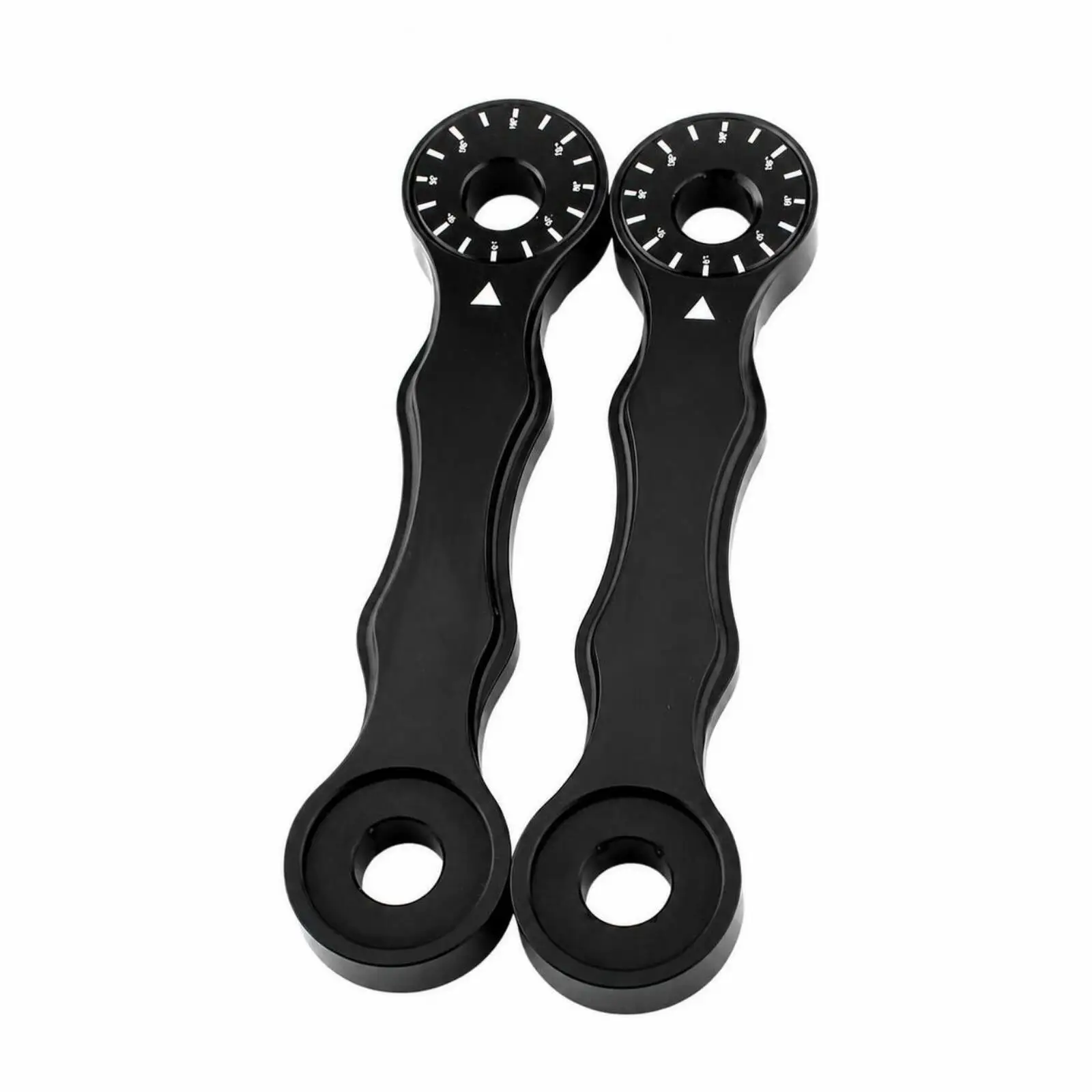 Chassis Lowering Link | Graduated Face with Index Markings, Motorcycle Lowering Link, for Garage Installation