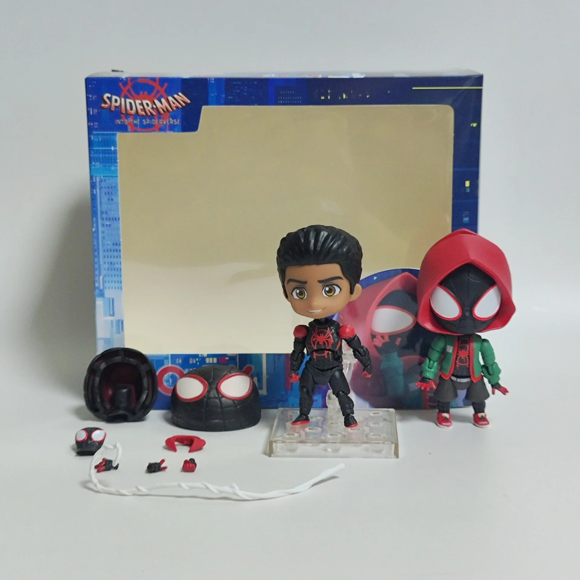 

Q Version Ultimate Spider-Man 1180-Dx Miles Morales 1228-Dx Gwen Stacy Фигурки Коллекция статуй Подвижная модель Набор кукол Игрушка в подарок