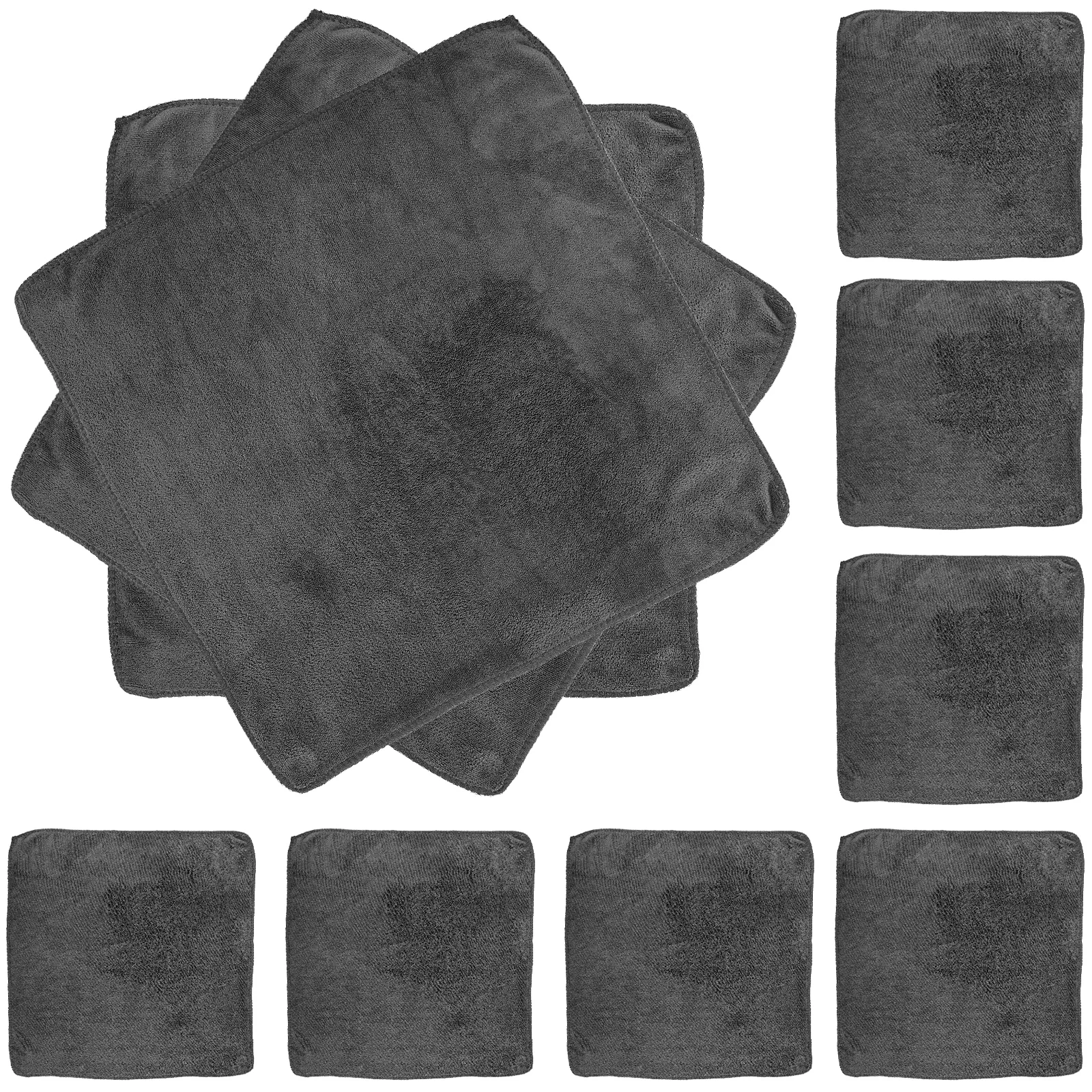 

12pcs Microfiber Cleaning Towels Absorbent Car Washing Towel For Home Kitchen Vehicle Soft Reusable Water Absorbent Cloth