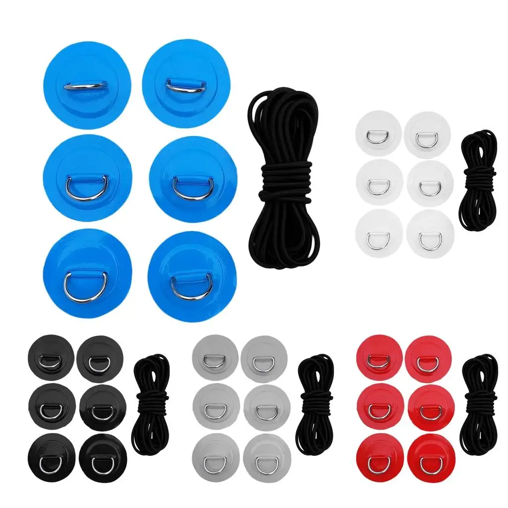 

Эластичный банджи-шнур с D-образными кольцами и накладками, полный комплект такелажа для надувных байдарок, лодок и морского использования