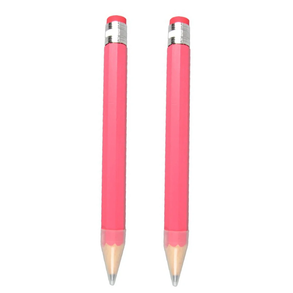 

2 Pcs Wooden Pencil Jumbo Pencils Extra Large Giant Prop Writing Long High Capacity