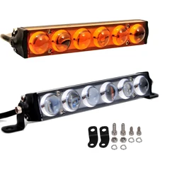 Faretto a Led da 7 pollici lente 4D barra luminosa a Led sottile luce paraurti da lavoro luci fuoristrada guida fendinebbia barra da tetto per auto camion SUV