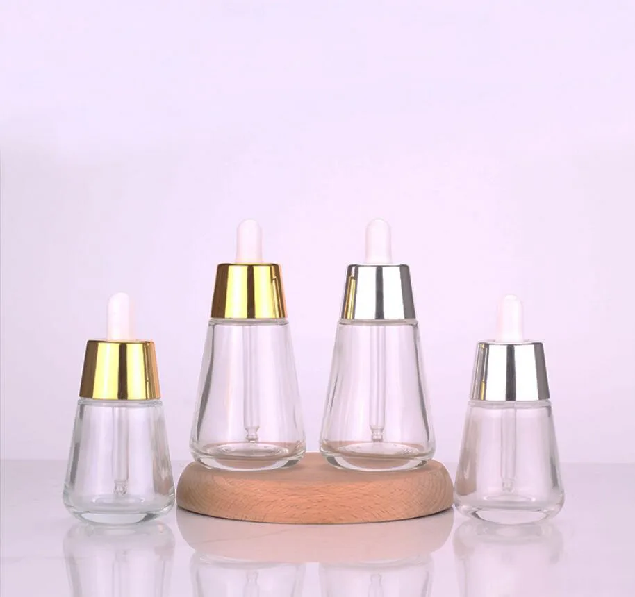 30ml clear glass dropper bottle lotion emulsion essential oil serum liquid toner toilet water skin care cosmetic packing