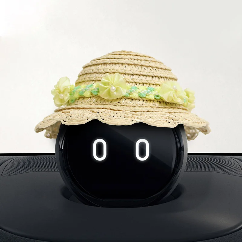 for NIO nomi hat et5 et7 es6 es8 ec6 headgear decoration cute car interior straw hat car accessories