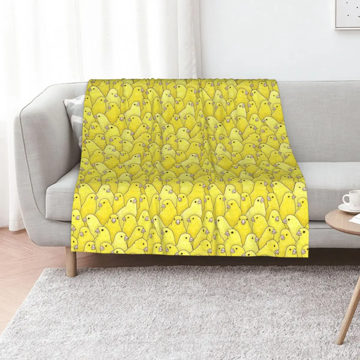 Yellow Canary Pattern Throw Blanket Luxury manga blankets and throws Soft Plush Plaid Blankets For Baby Decorative Beds Blankets