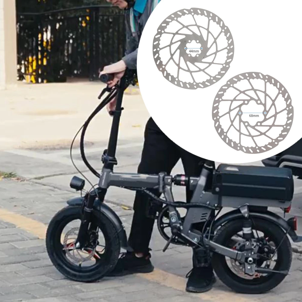 

1 шт., дисковая тормозная колодка для электрического велосипеда, 220 мм, 6 отверстий, 44/68 мм, стальная вспомогательная тормозная колодка для ROTOR, аксессуары для электрического велосипеда