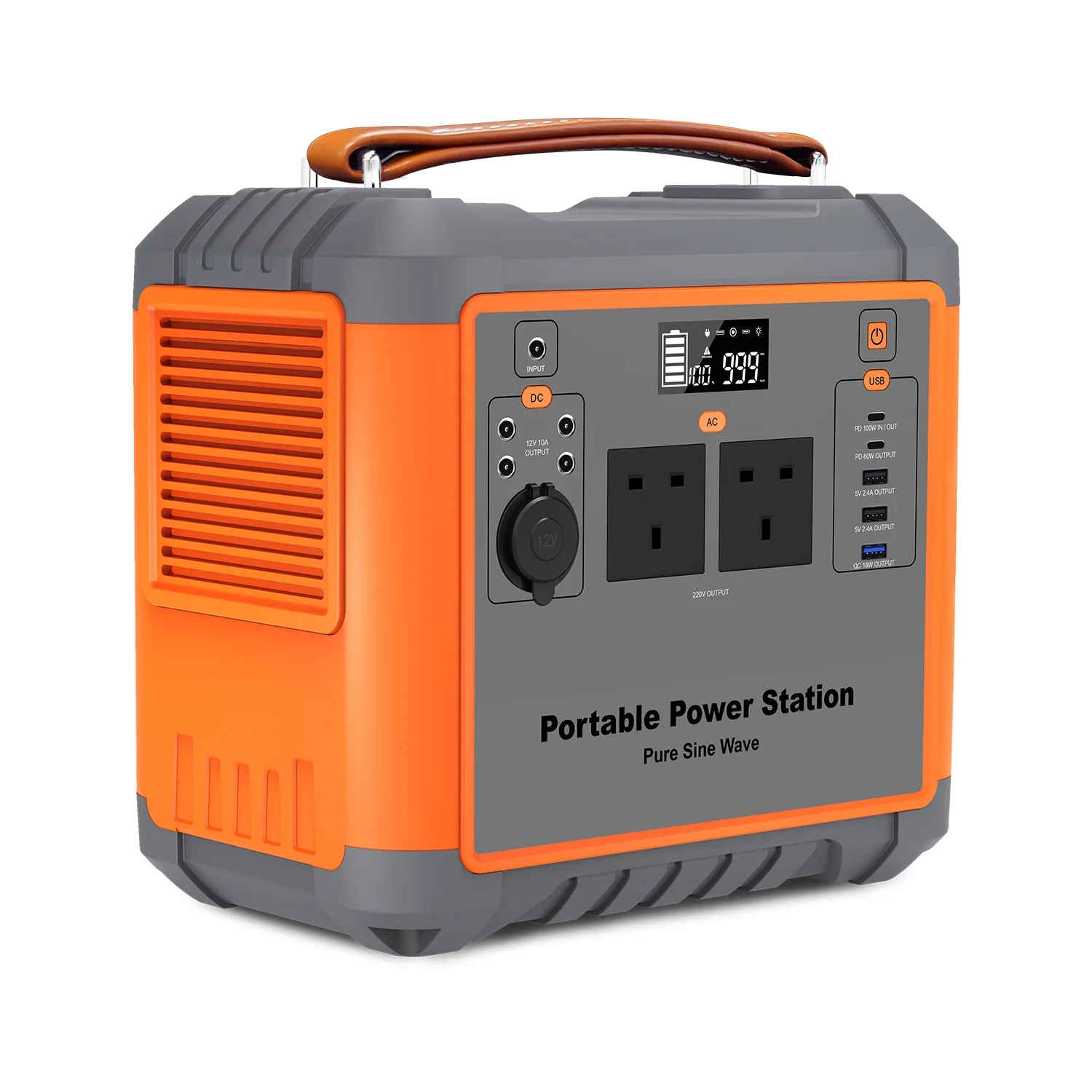 300W 500W Solar Power Station, 220V UPS Function with PV Panel, Outdoor Household Emergency Portable Generator