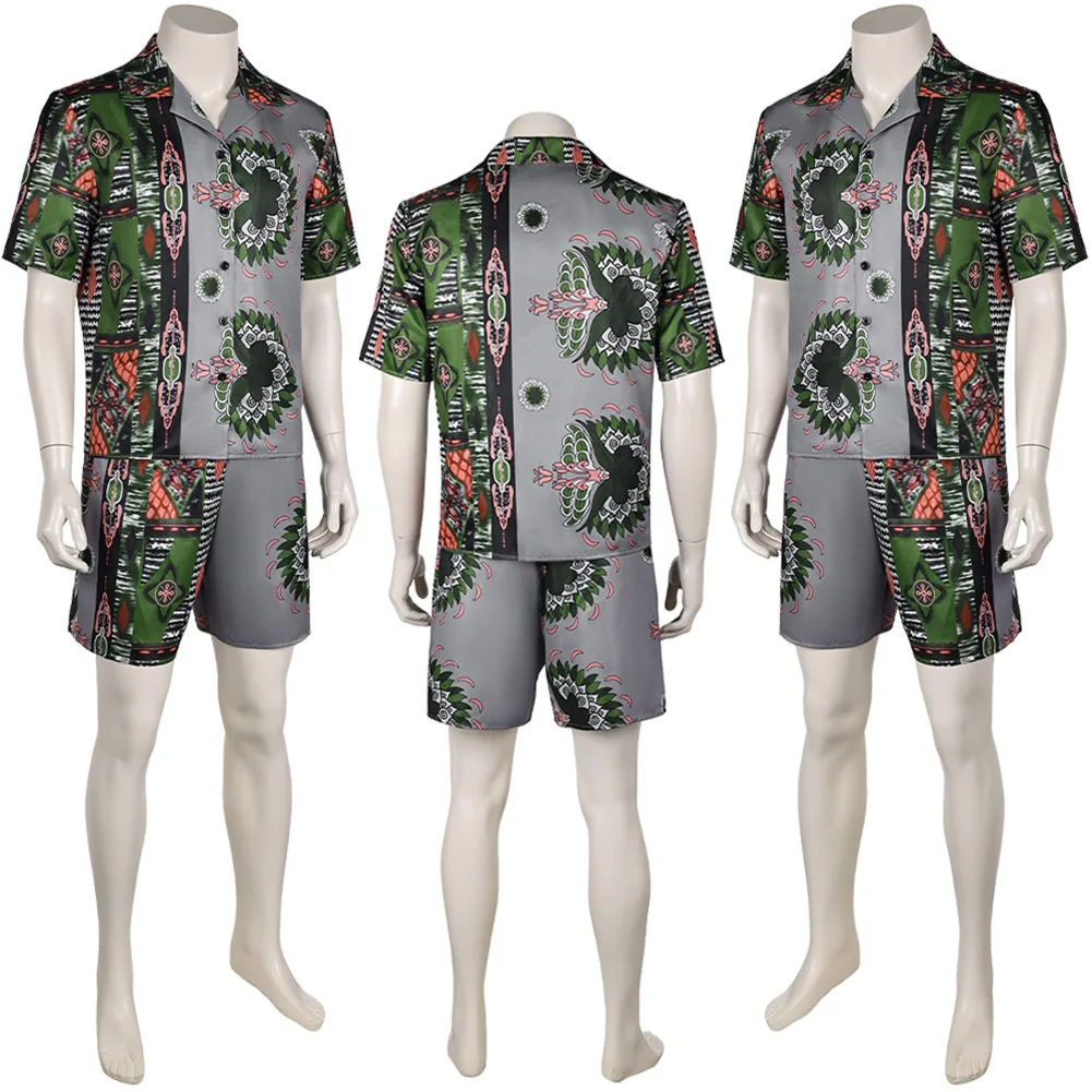 Dalton-Costume de Cosplay de Plage pour Homme Adulte, Tenue d'Halloween avec Chemise et Pantalon Imprimés, Film Road House, 2024