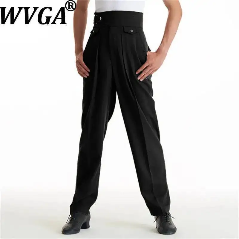 WVGA New Men's Spring Slim Trousers Stylish High-waisted Wrinkle-resistant Non-iron Niche Casual Straight Suit Pants Ins W24104