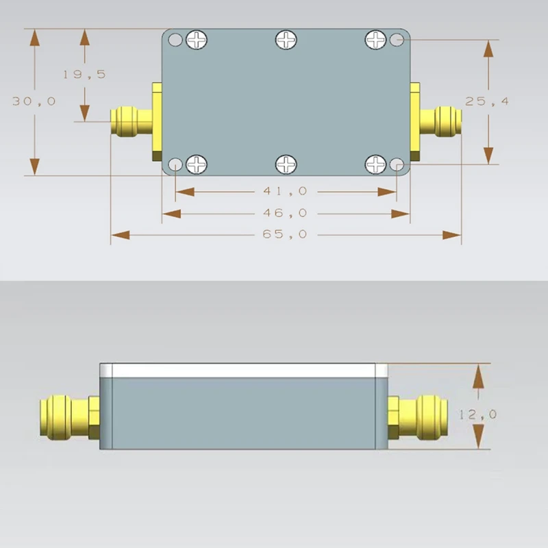 50M-6Ghz 20Db RF Low Noise Amplifier LNA Drive Receiver Signal HAM Radio FM VHF UHF SDR LNA Amplifier