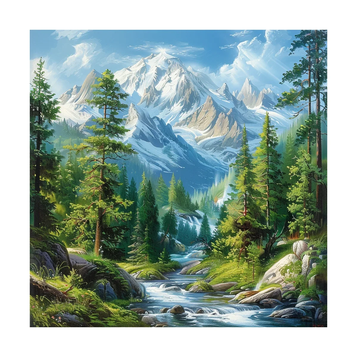 

beautiful scenery 5D Diamond Painting Set, DIY Full Square Round Diamond Home Decoration Painting Set, frameless art crafts