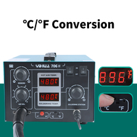 YIHUA 706-II Soldering Station With Desoldering Hot Air Pump And T12 Soldering Iron Fast Heating For PCB Chip Repair Tool