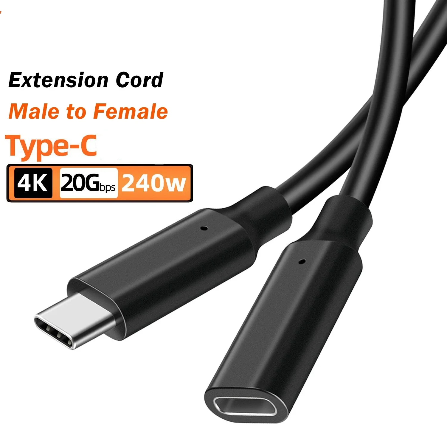 3M 5M USB C Extension Cable USB 3.2 Gen2 Male to Female Type C Extender Cord 4K 240W PD for iPhone 15 MacBook Pro Samsung Laptop